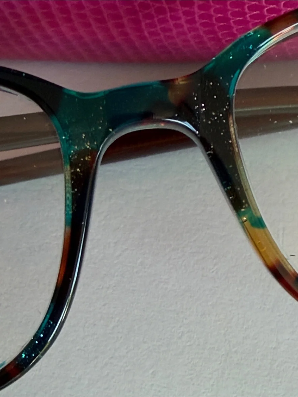 Lilly Pulitzer Prescription Eyeglasses Teal Tortoise Shell Frames + Case